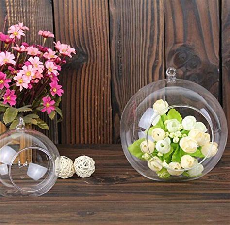 Decent Glass Hanging Glass Globe Plant Terrariums Orbs Air Plants Tea Light Candle Holders