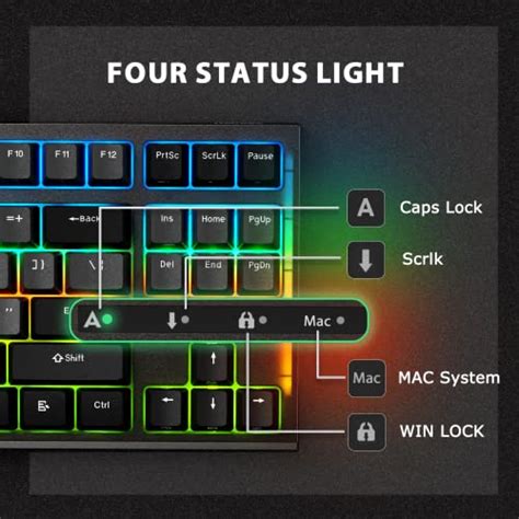Ilovbee I Mechanical Keyboard Compact Tkl Hot Swappable Keyboard Linear Red Switches Rgb