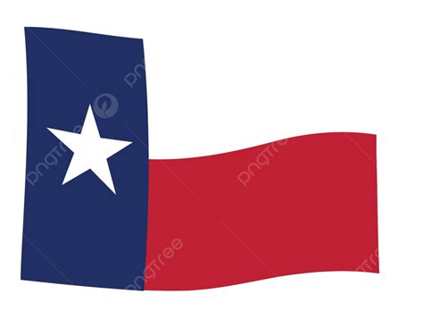 Waving Texas State Flag Waving State Symbol Vector Waving State