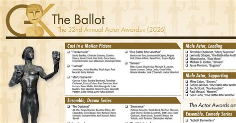 sag aftra actor awards printable ballot  gold knight latest