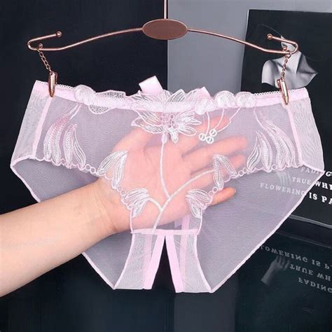 Lady Open Crotch Lace Underwear Sexy Crotchless Panties Briefs Knickers Lingerie EBay UK