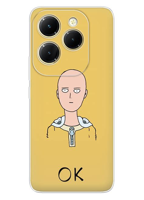 Infinix Hot 40 чохол Ванпанчмен Людина одного удару One Punch Man Wanpanman OK Сайтама вектор арт