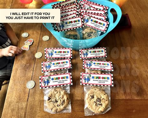 Printable Super Mario Party Favors Super Mario Birthday Party Supplies