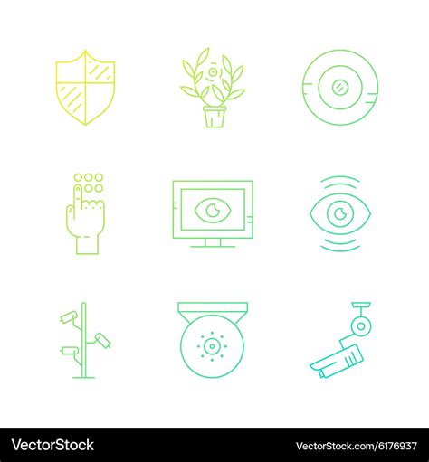 Surveillance cameras Royalty Free Vector Image