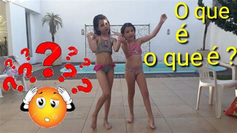 Desafio na piscina o que é o que é YouTube