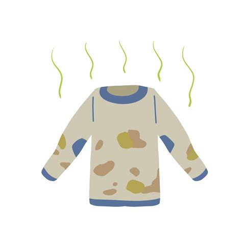 Dirty Jacket Or Cardigan Warm Men Clothes Need Washing Stains And