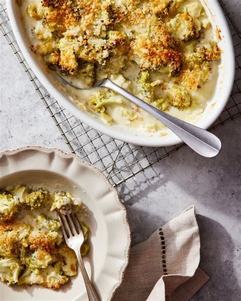 Broccoli Au Gratin Recipe With Cheddar And Parmesan The Kitchn