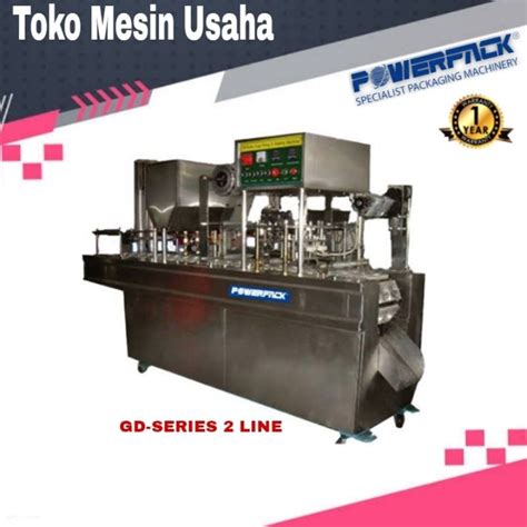 Jual Mesin Cup Sealer Pengisian Air Mineral Aqua Full Otomatis GD