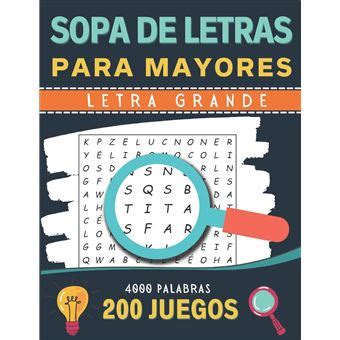 Sopa De Letras Para Mayores Letra Grande Juegos Palabras