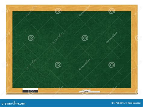 Blank Blackboard Spotlighted On Black Background Stock Photography