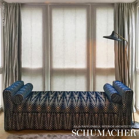 Schumacher Zebra Velvet Silver Blue Fabric Decoratorsbest