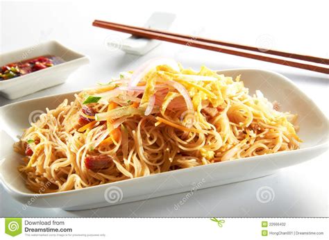 Fried Mee Hoon Noodle Stock Photo Image Of Stir Close 22666432