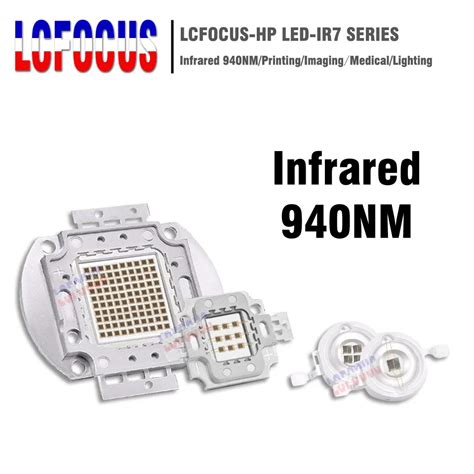 High Power Led Chip Ir 940nm 3w 5w 10w 20w 30w 50w 100w Infrared 940 Nm