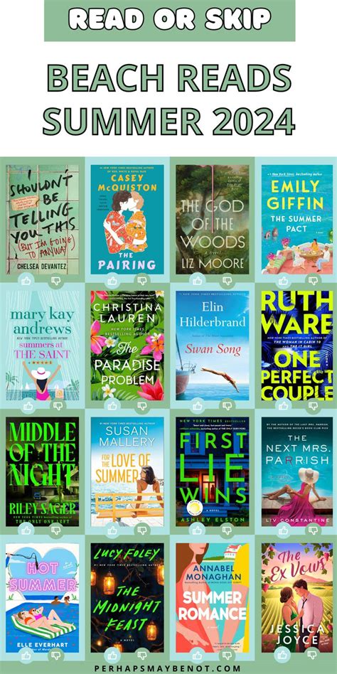 25 Must-Read Beach Reads For Summer 2024 | Beach reading list 2024 ...
