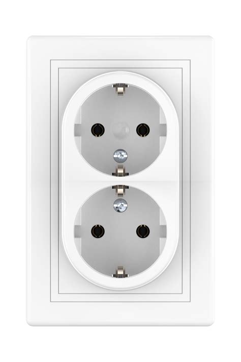 Розетка скрытой установки CADUCEUS ALING PRESTIGE, двойная, с ...