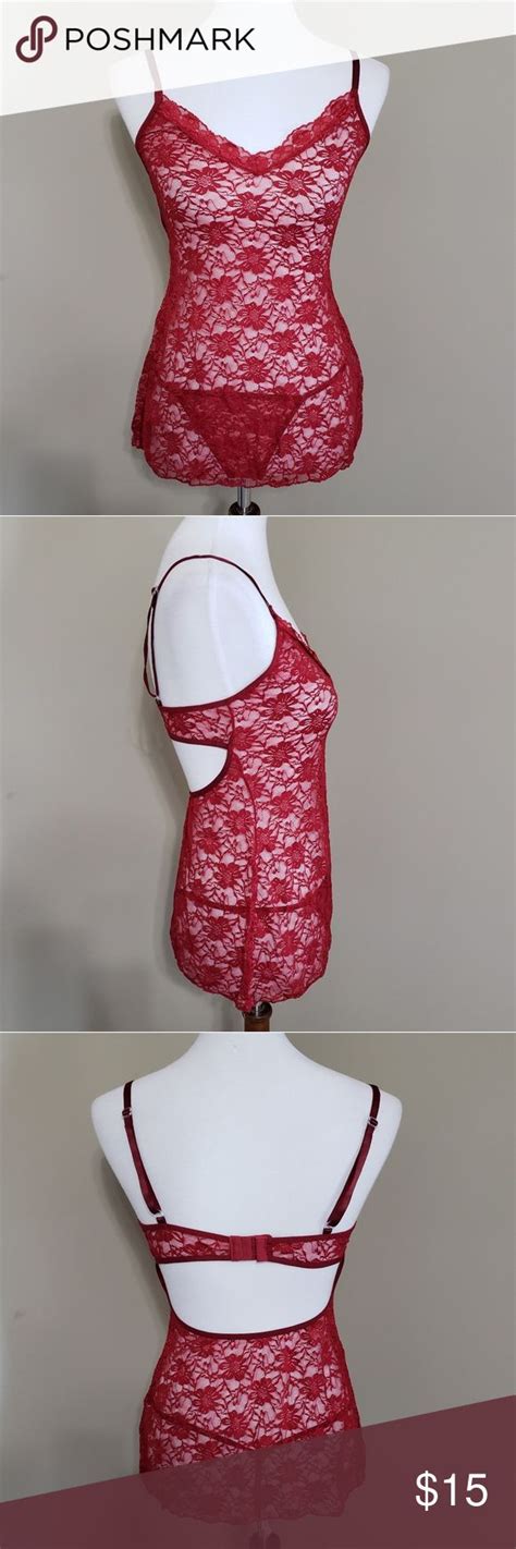 Seductive Lacy Red Lingerie Set