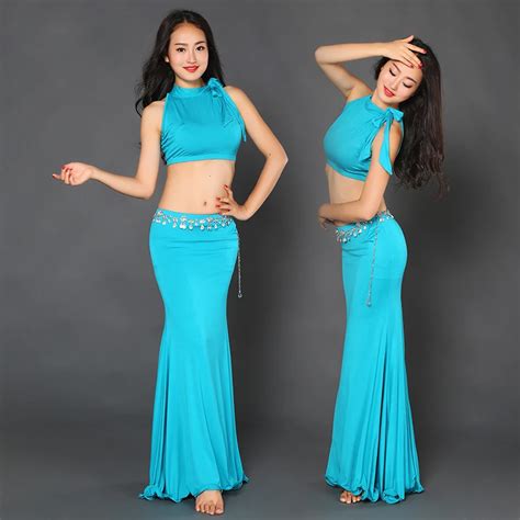 Sexy Girls Dance Clothing Belly Dance Clothes Elegant Sleeveless Top