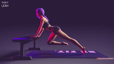 Lily Doing Work Out By WorldOfLeah Hentai Foundry