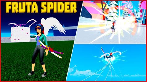 Testei A NOVA Fruta SPIDER E Virei MULHER ARANHA No Blox Fruits Do