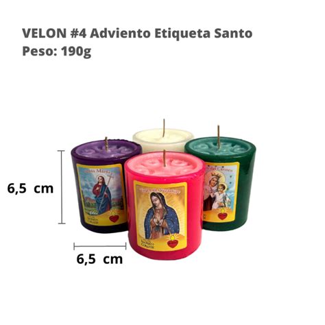 Velon Adviento Con Santo Velas Sagrado Coraz N Cerer A Sagrado