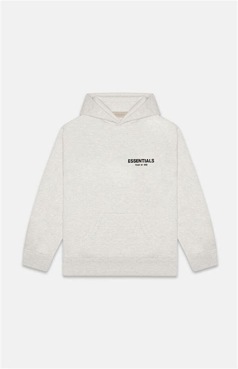 Fear Of God Essentials Light Oatmeal Hoodie Pacsun