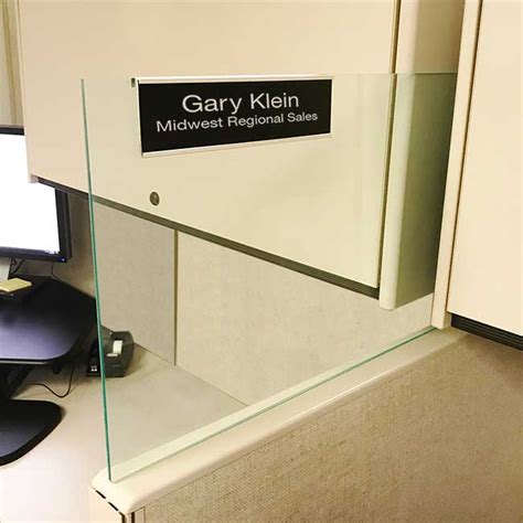 Nap Nameplates Releases Innovative New Glass Cubicle Name Plate Holders