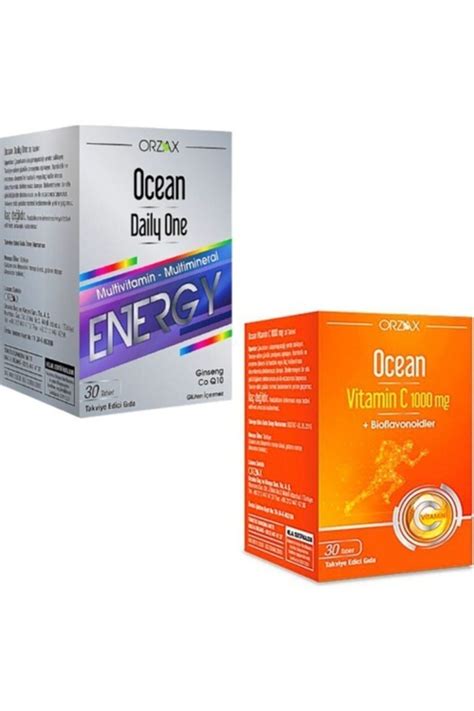 Ocean Ocean Daily One Multivitamin Energy Ve Ocean Vitamin C Seti ...