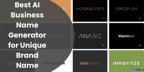 6 Best Ai Business Name Generator For Unique Brand Name