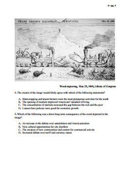 APUSH Period 6 Stimulus Based Multiple Choice Short Answer Test Part 1