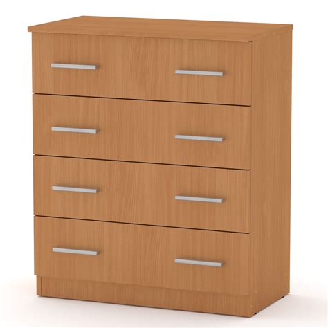 Комод на 4 Ящики Компаніт 4-Б, Бук — Купити Недорого на Bigl.ua ...