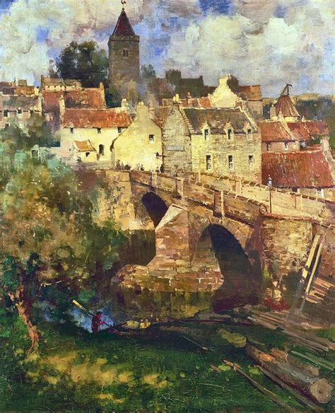 James Paterson Bridge Painting Water Painting Oil Painting Cityscape