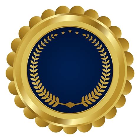 Premium Vector Gold Medal Set Badge Vector The Best Award