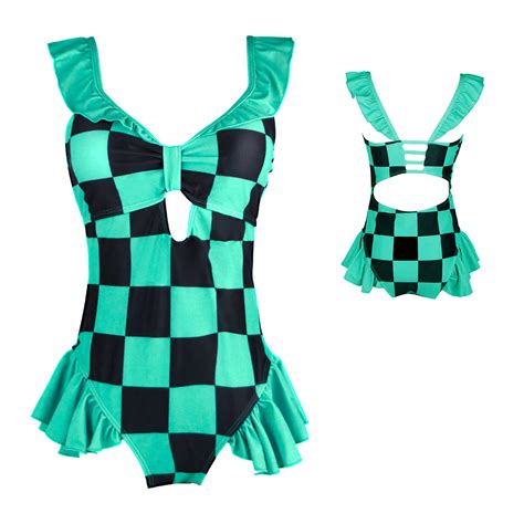 Cmegeometanjiro Swimsuit Kochou Shinobu Bikini Beach Swimsuit Anime Summer Bathing Desertcart