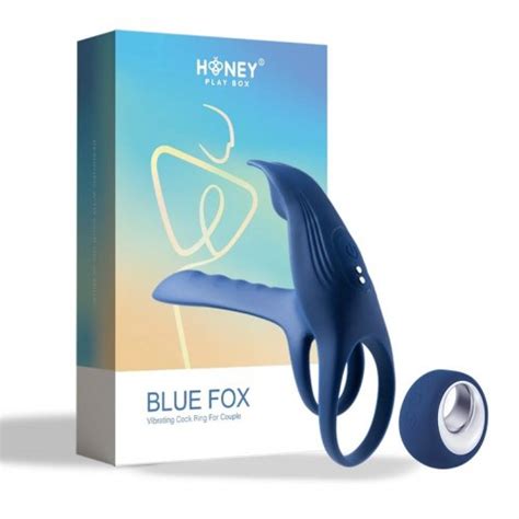 Blue Fox Vibrating Remote Controlled Girth Enhancer Penis Sleeve Blue Sex Toy HotMovies