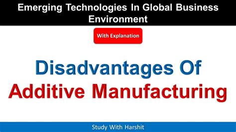 Disadvantages Of Additive Manufacturing YouTube