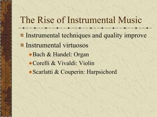 Baroque Instrumental Music | PPT