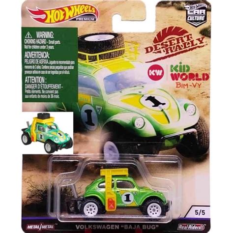 Xe mô hình Hot Wheels Car Culture Series Premium Desert Rally Volkswagen Baja Bug FYN bánh
