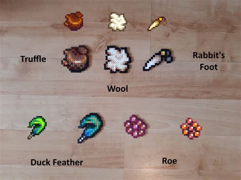 Stardew Valley Animal Products Perler Beads | Etsy