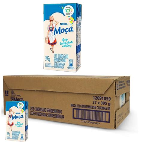 Caixa De Leite Condensado Moça Com 27 Unidades