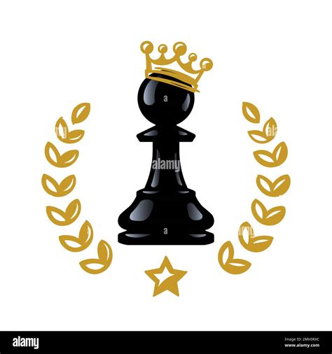 Gold King Chess Piece Stock Vector Images Alamy