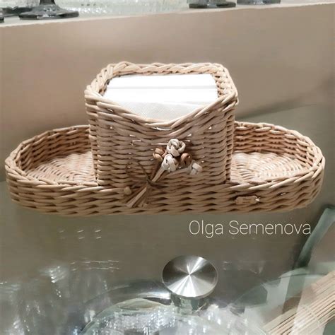 Плетеная салфетница с разделениями ручной работы на заказ в интернет ...