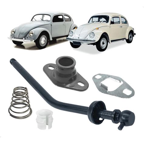 Kit Alavanca C Mbio C Pula Chapa Guia Bucha Vw Fusca Todos Submarino