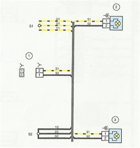 Схема электрических соединений жгута проводов фонарей освещения ...
