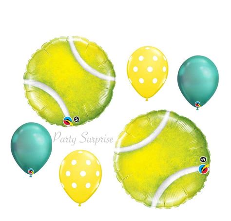 Tennis Party Balloon Package Decorations Sports Tennis Ball Etsy