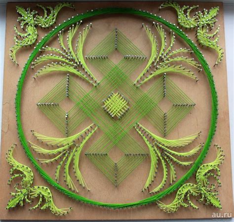 Стринг-арт: мастер-классы для начинающих, эскизы и схемы на фото ...