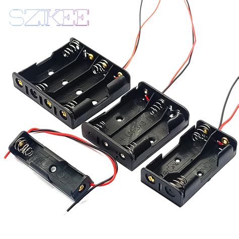 AA Battery Case AA Battery Box 1/2/3/4 Slot AA Battery Holder 14500 AA ...
