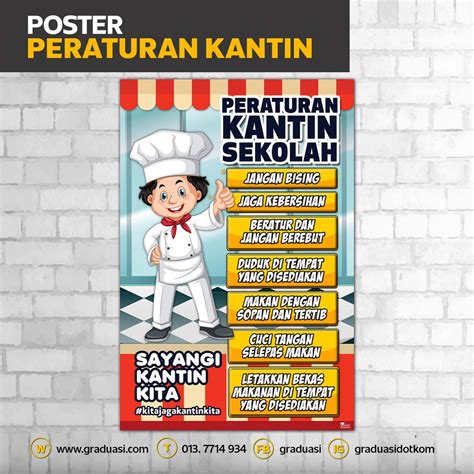 Peraturan Kantin Sekolah Poster Keceriaan Kantin Keceriaan Kelas