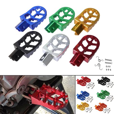 Universal Motorcycle Cnc Aluminum Colorful Footpeg Footrest Foot Pegs