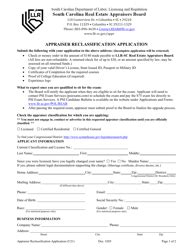 how to become an appraiser in south carolina