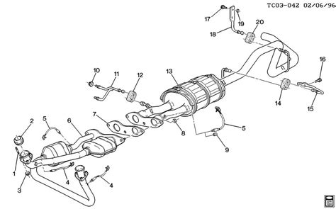 1998 Chevy K1500 Exhaust System Diagram